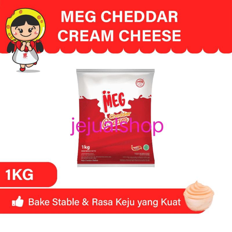 MEG CHEDAR CREAM CHEESE 1KG/MEG CREAM CHEESE ORENS 1KG/MEG CREAM CHEESE MURAH 1KG