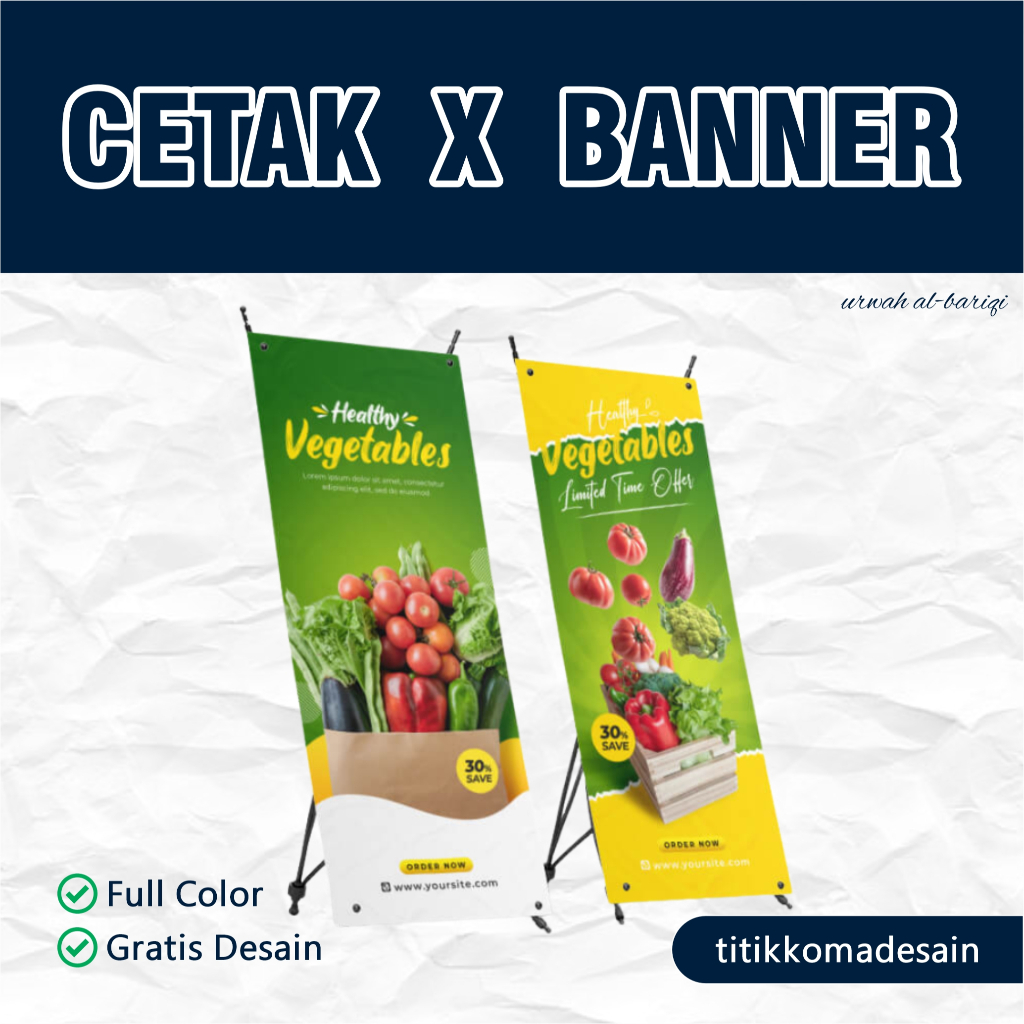 Cetak Stand Banner ( X Banner)