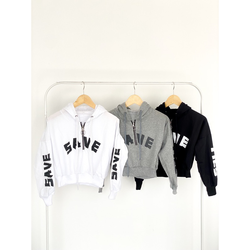 347- hoodie crop alice