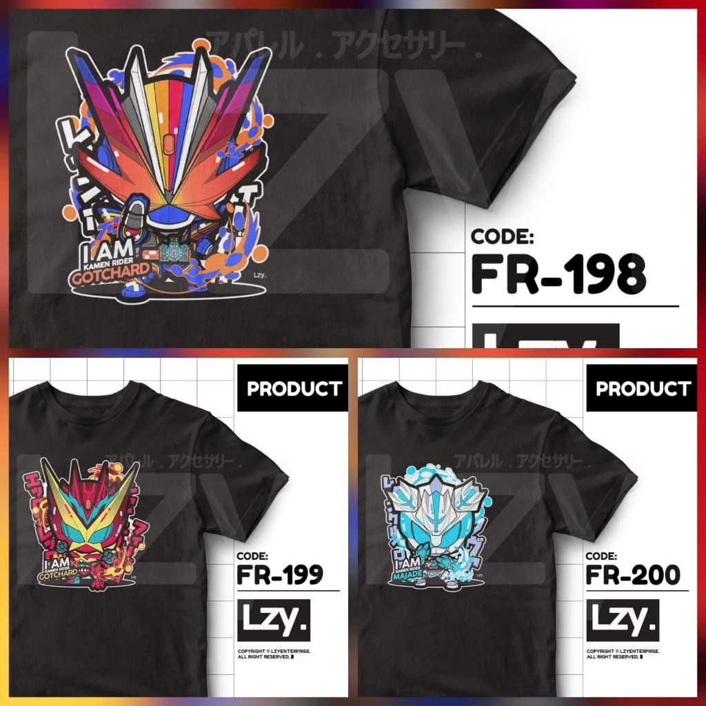 [PRE-ORDER] KAOS KAMEN RIDER RAINBOW GOTCHARD / CROSS X-REX / MAJADE MOON CERBERUS Design by LZY