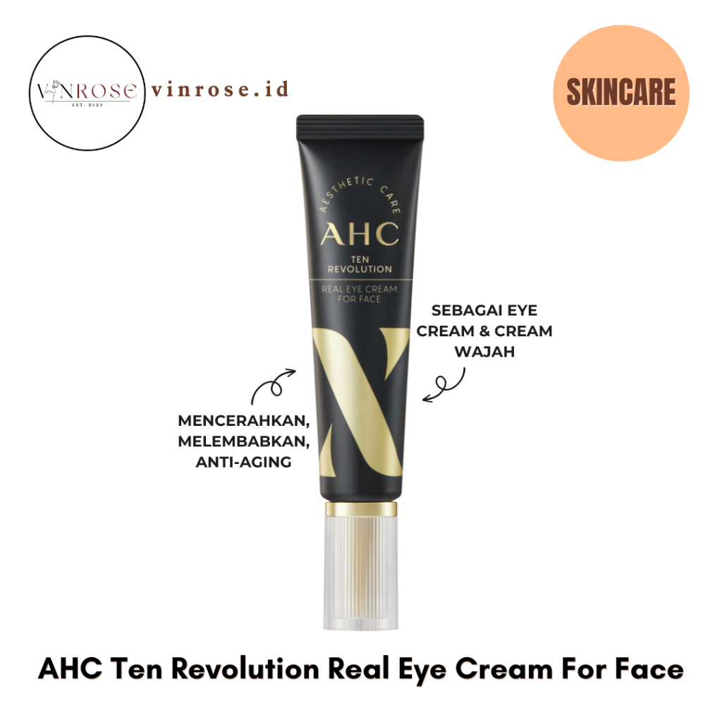 AHC Ten Revolution Real Eye Cream For Face Korea Skincare Cream Mata