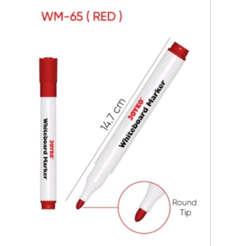 

(1pc) Spidol Papan Tulis Dapat Dihapus Whiteboard Marker Joyko WM-65