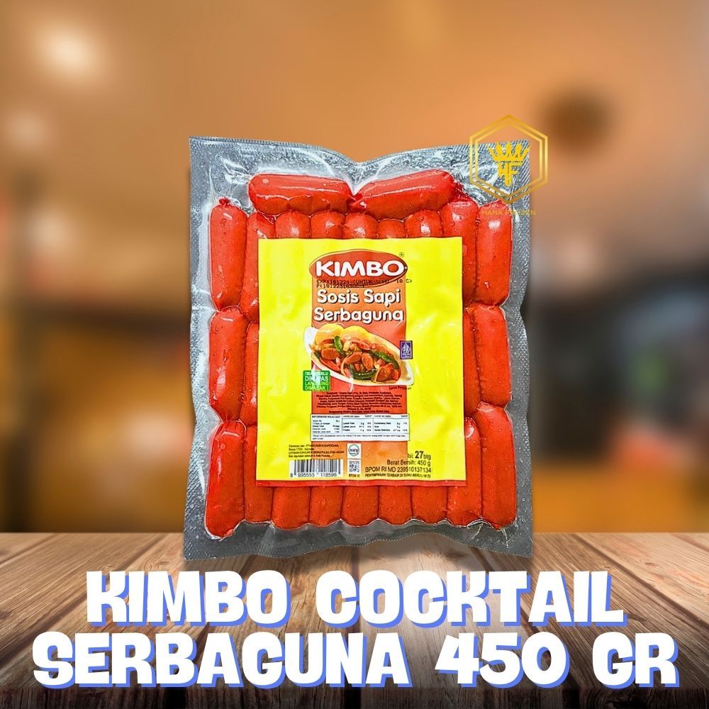 

KIMBO BEEF SOSIS COCKTAIL MERAH SERBAGUNA 450 GR