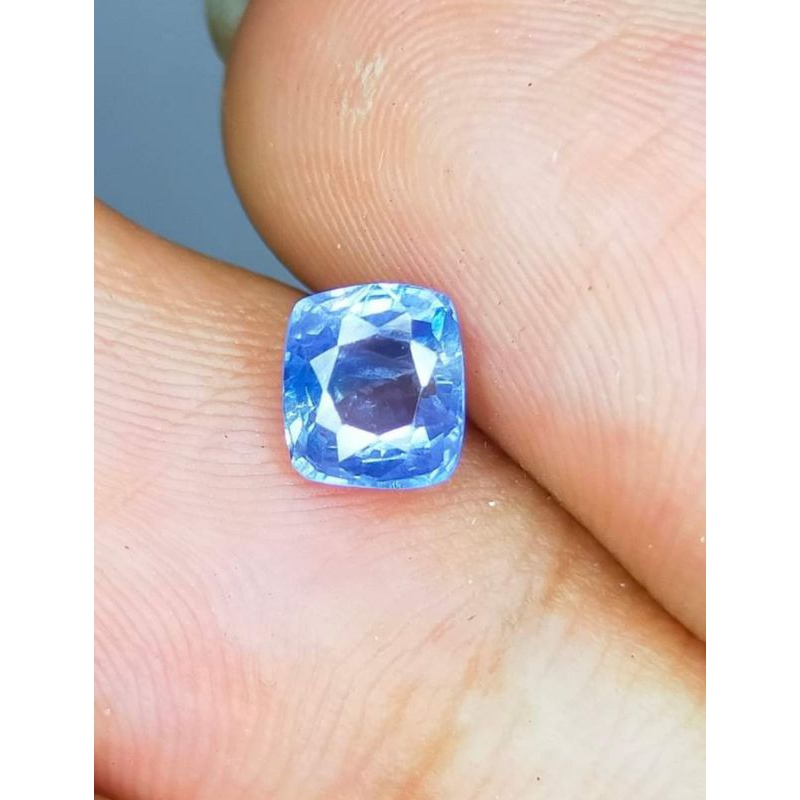 natural blue sapphire sudah dengan memo gli