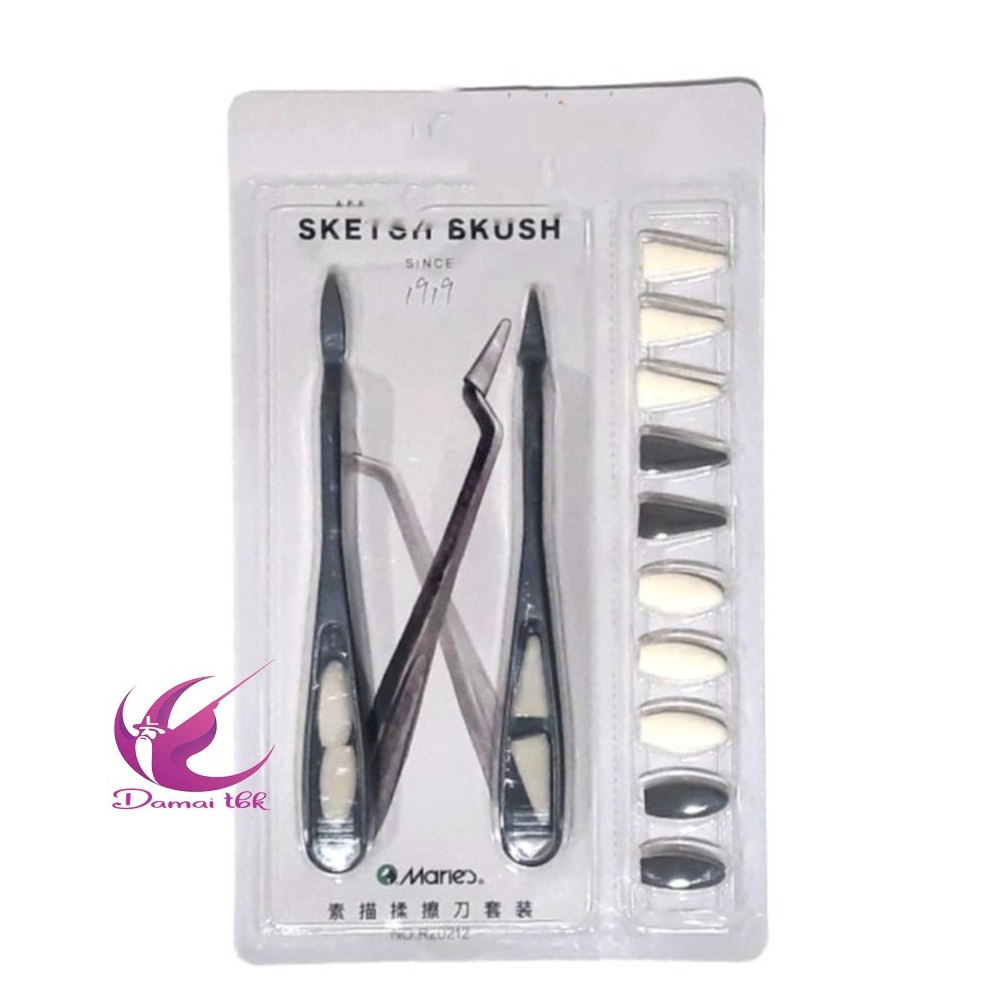 

KODE T4F7 Sketch Brush Set Maries Eraser Refill Painting Knife R 2212