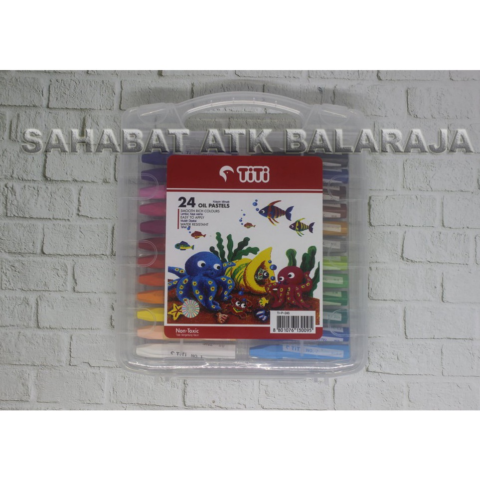 

KODE A2U6 Titi Crayon Oil Pastels 24 Warna