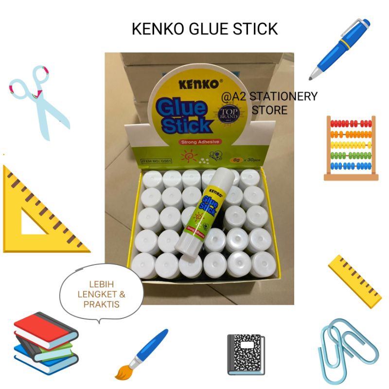 

ATK Perekat Lem Kertas Glue Stick Kenko GS-01 8g