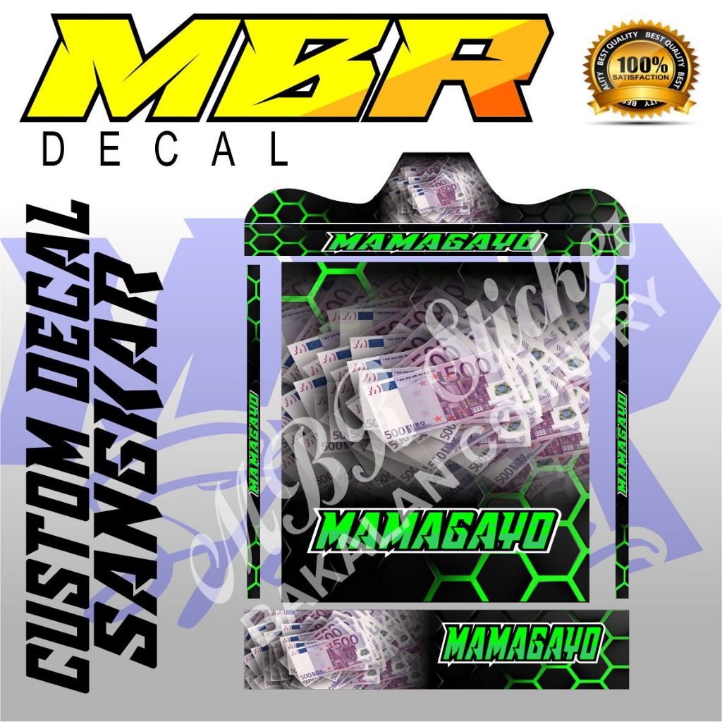 DECAL SANGKAR MAMAGAYO,DECAL STIKER SANGKAR KOTAK,STIKER SANGKAR CUTOM,STIKER KANDANG KOTAK