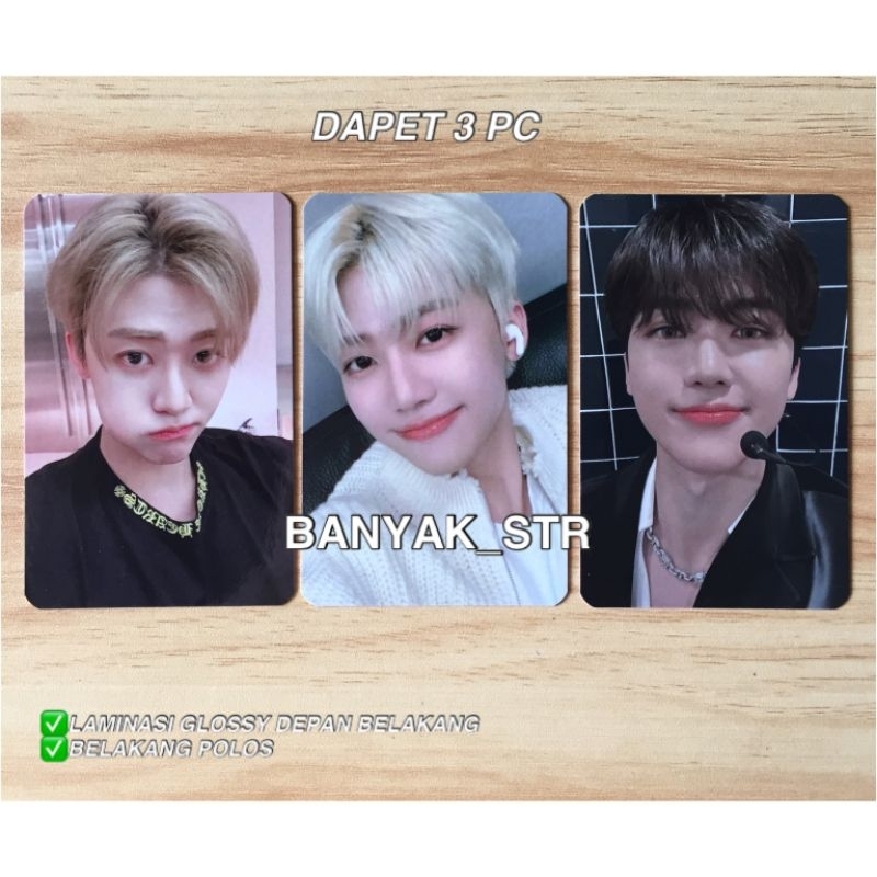[READY STOCK] 3 SET PHOTOCARD JAEMIN NCT SELCA / 3 PC JAEMIN NCT DREAM SELCA