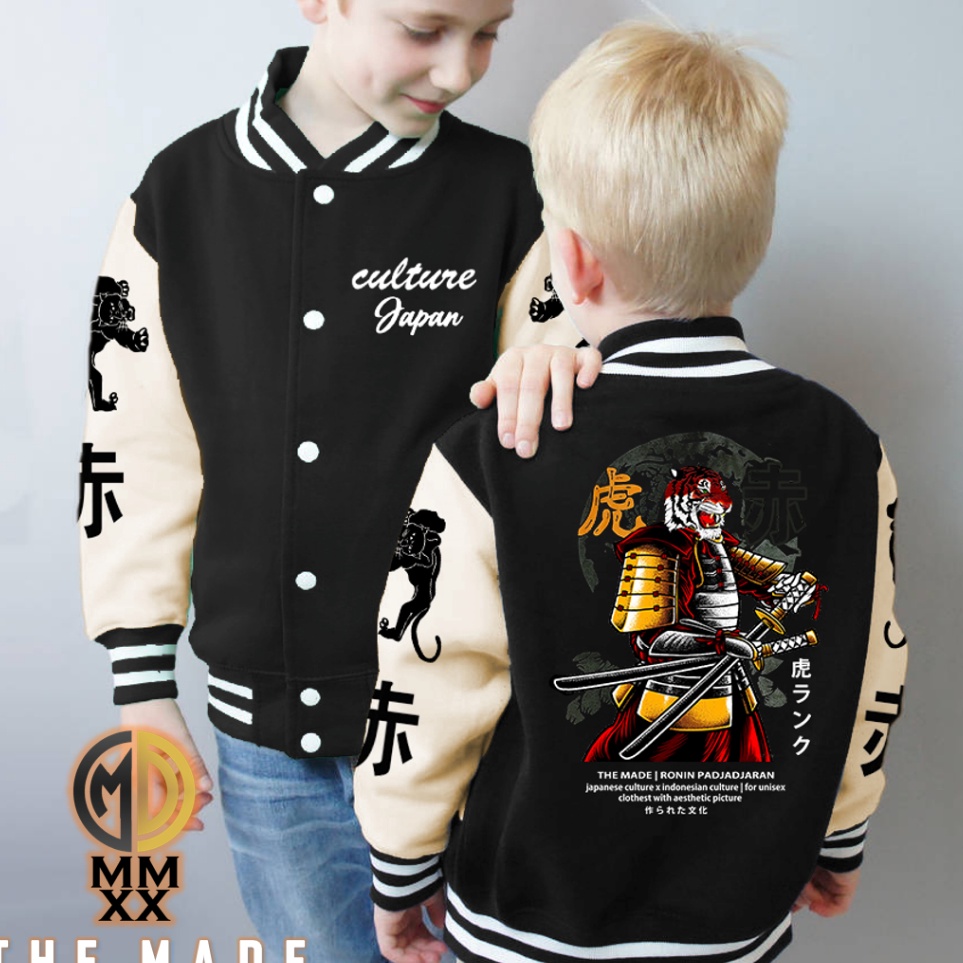 Jaket Varsity Anak 715 Tahun Motif Naga Yakuza Japan Culture x Indonesia Culture Jaket Baseball Bomb