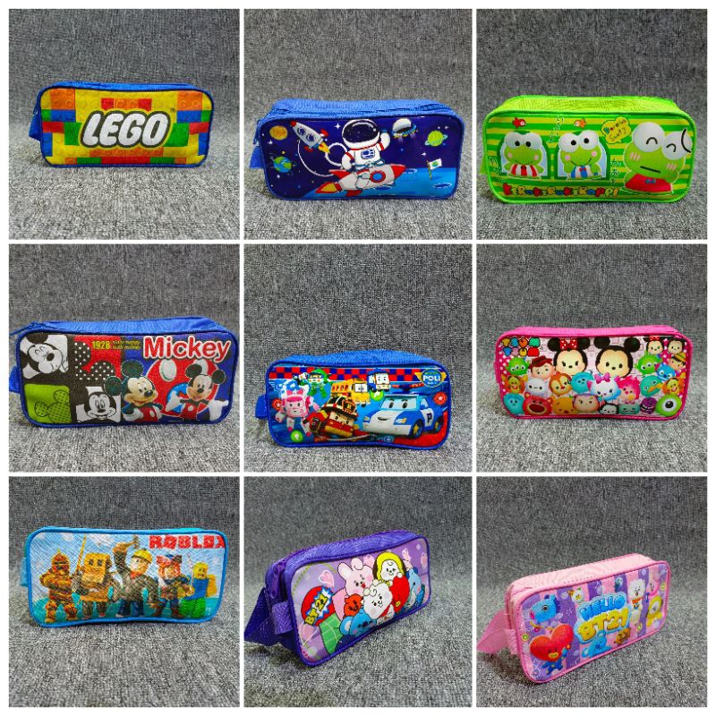 

Tempat pensil karakter / tempat pensil anak / tempat pensil kain lucu