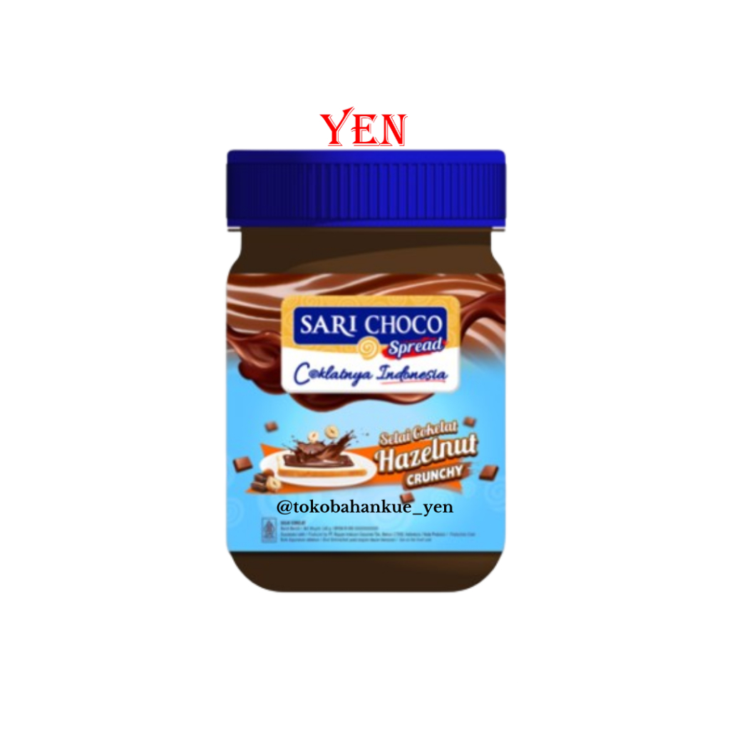 

Sari Choco Spread Hazelnut Crunchy / Selai Coklat Hazelnut / Coklatnya Indonesia 150gr