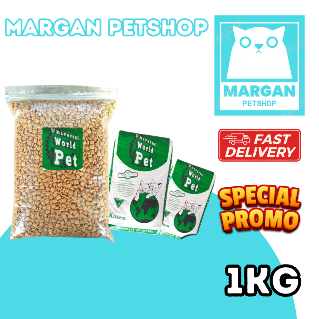 Universal Kitten 1kg repack makanan kucing universal kitten