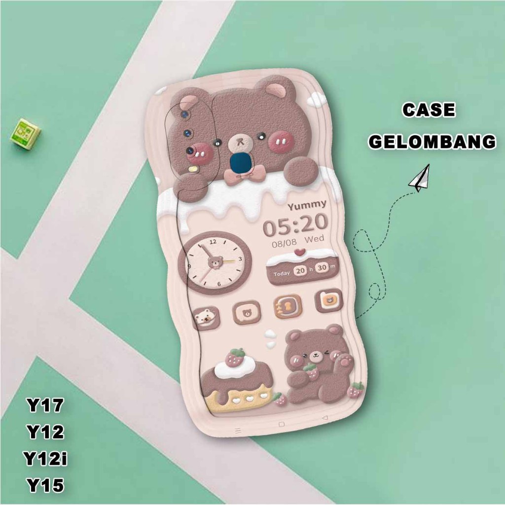 Softase Gelombang  Vivo Y17- Vivo Y12 - Vivo y12i - Vivo Y15  Casing Hp - Gelombang Vivo Y17- Vivo Y