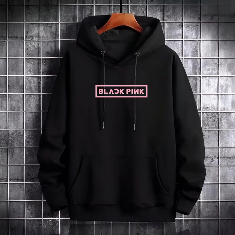 Sweater Hoodie Distro Black Pink K Pop Jaket Hoodie Black Pink Pria Wanita L-XXL