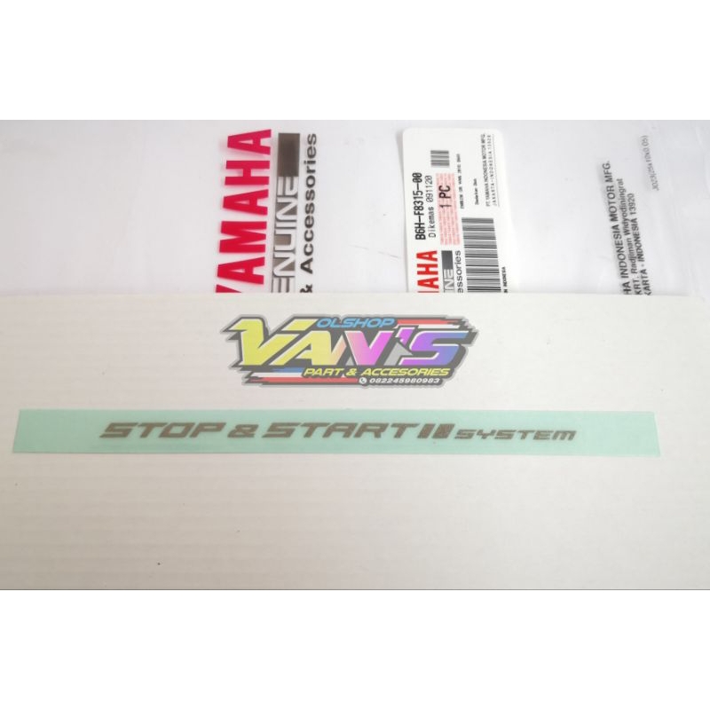 Stiker Stop Star  & VVA Untuk Body Cowling New Nmax 2020 Original Yamaha Genuine Parts
