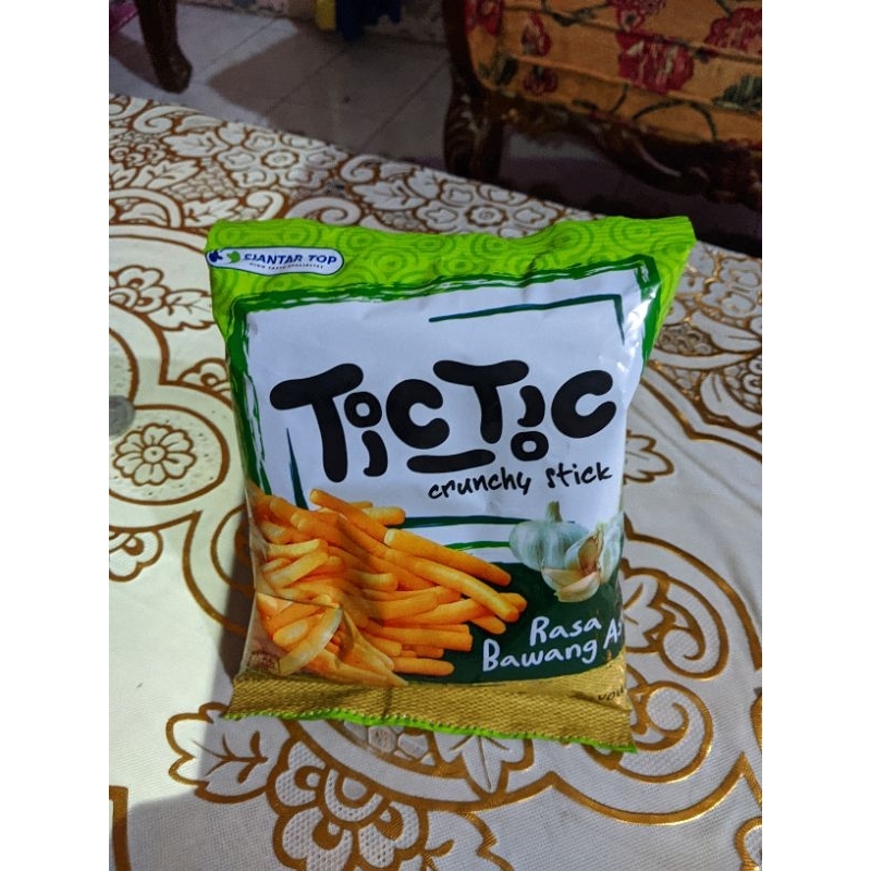 

Snack ciki Tic Tic rasa bawang 20g