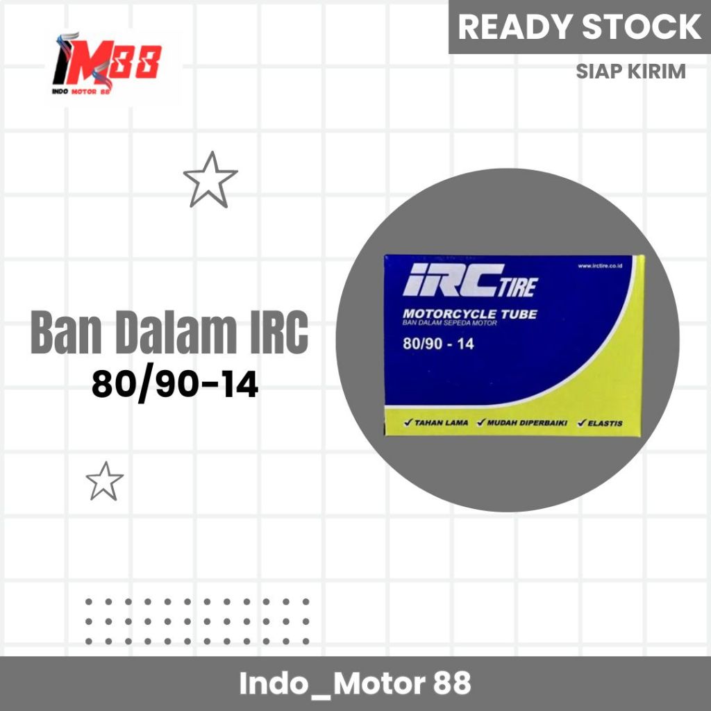 Ban Dalam Sepeda IRC 80/90 Ring 14 Original