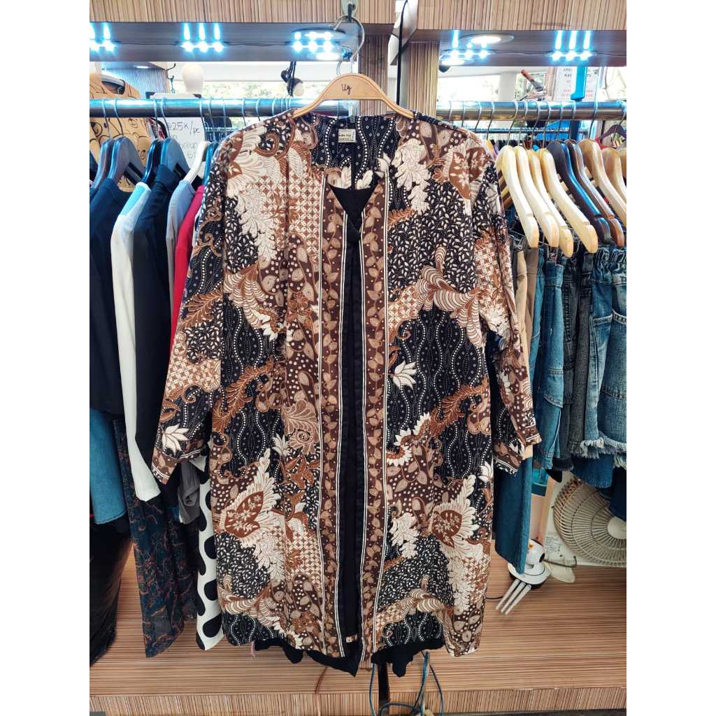 Dress katun stretch Batik Wanita