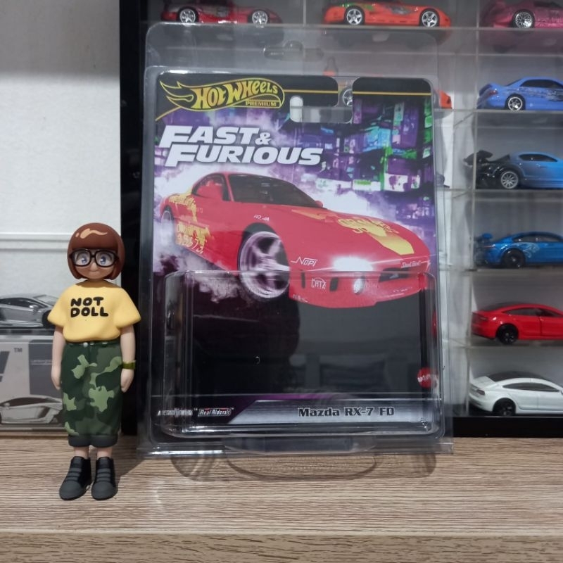 Custom Card Mazda RX-7 FD Fast & Furious Orange Julius Hot Wheels Premium