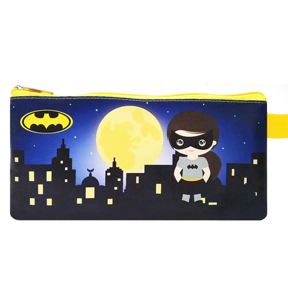 

WOW Mini Case BATGIRL KUNING Stationary Organizer Pencil Case Tempat Pensil Travelling Organizer