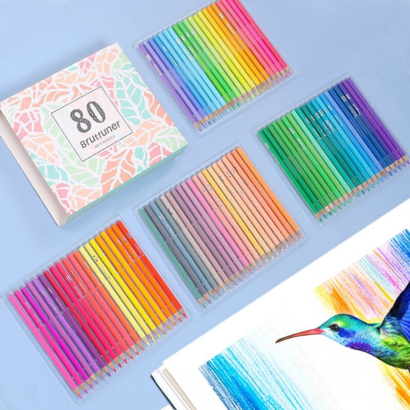 

SERENTAK Brutfuner 8 color light color oily colored pencil sketch drawing