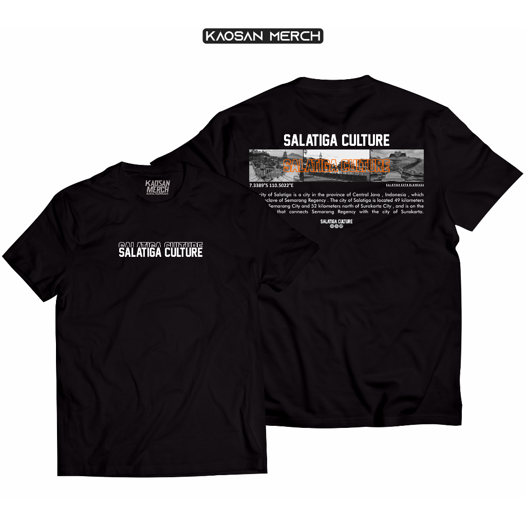 Kaos Salatiga Tshirt Salatiga Culture  Printing DTF Premium 100% Cotton combed
