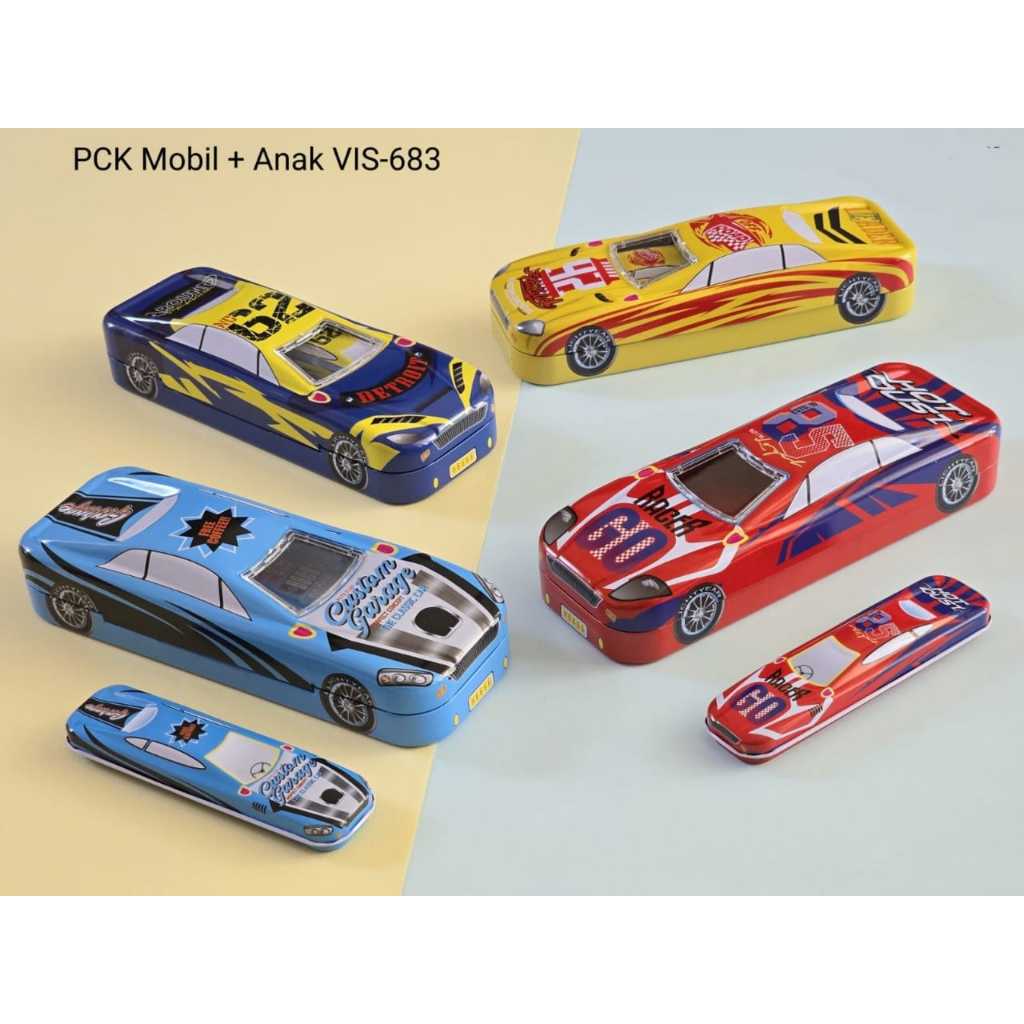 

[PCS] KOTAK PENSIL MOBIL BALAP COWOK KALENG / PENCIL CASE FOR BOY / TEMPAT PENSIL ANAK COWOK