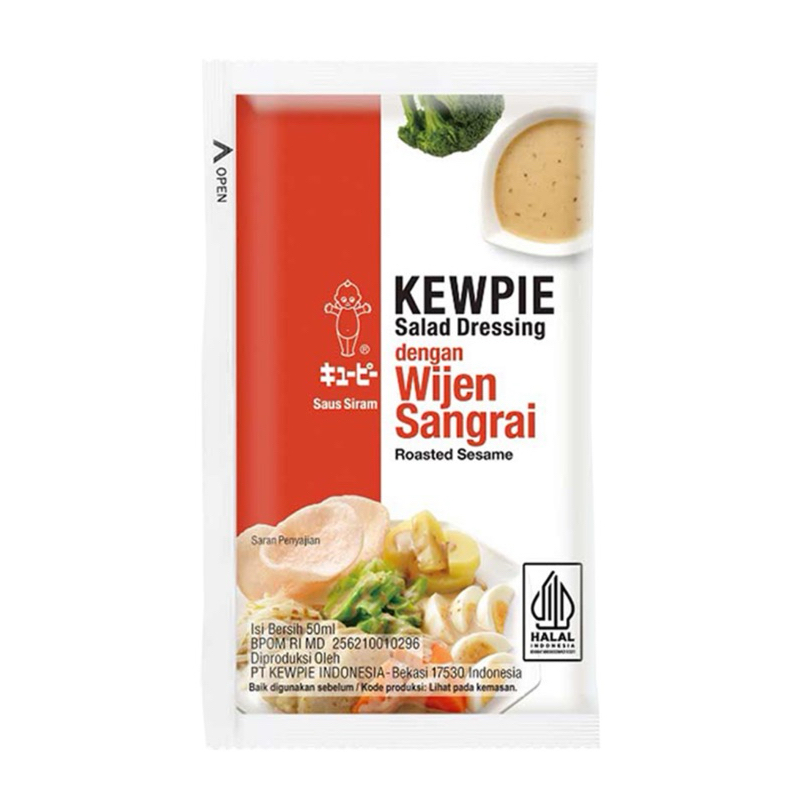 

KEWPIE Salad Dressing dengan Wijen Sangrai Sachet 50 ml
