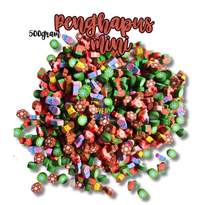 

500gram Penghapus mini kecil campur