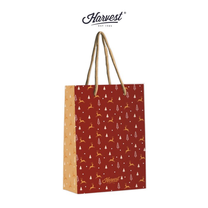

UNIK Paper Bag Natal Christmas Harvest Rejoice Xmas L Red