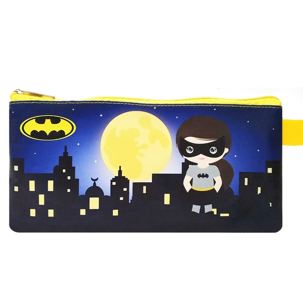 

HEBOH Mini Case BATGIRL KUNING Stationary Organizer Pencil Case Tempat Pensil Travelling Organizer