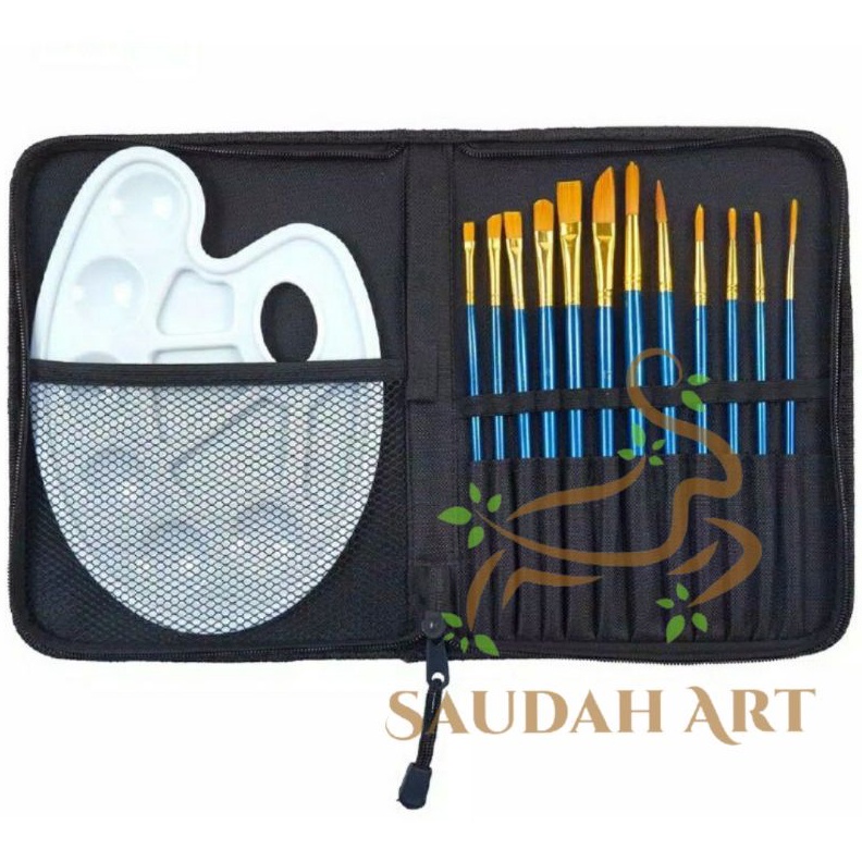 

TERBARU JOYKO Kuas lukis palet BRS7 kuas set Tas