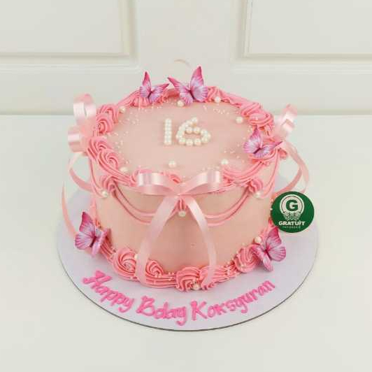 

CAKE STANDART PITA UK 15CM / KUE ULANG TAHUN