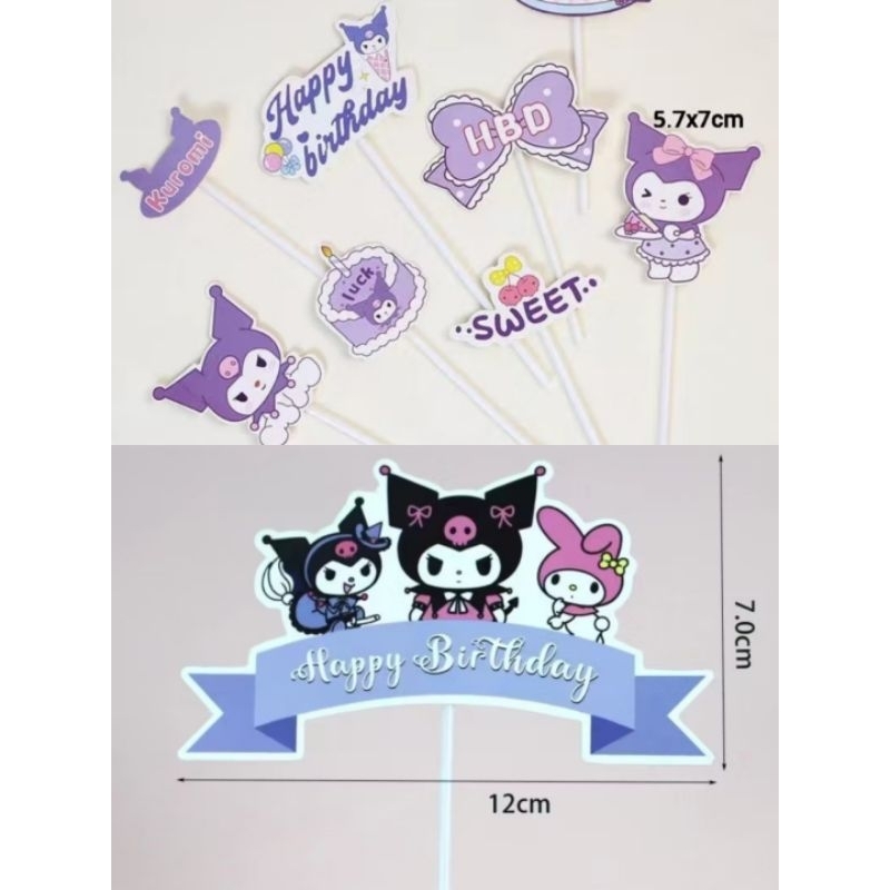 topper cake topper kuromi melody