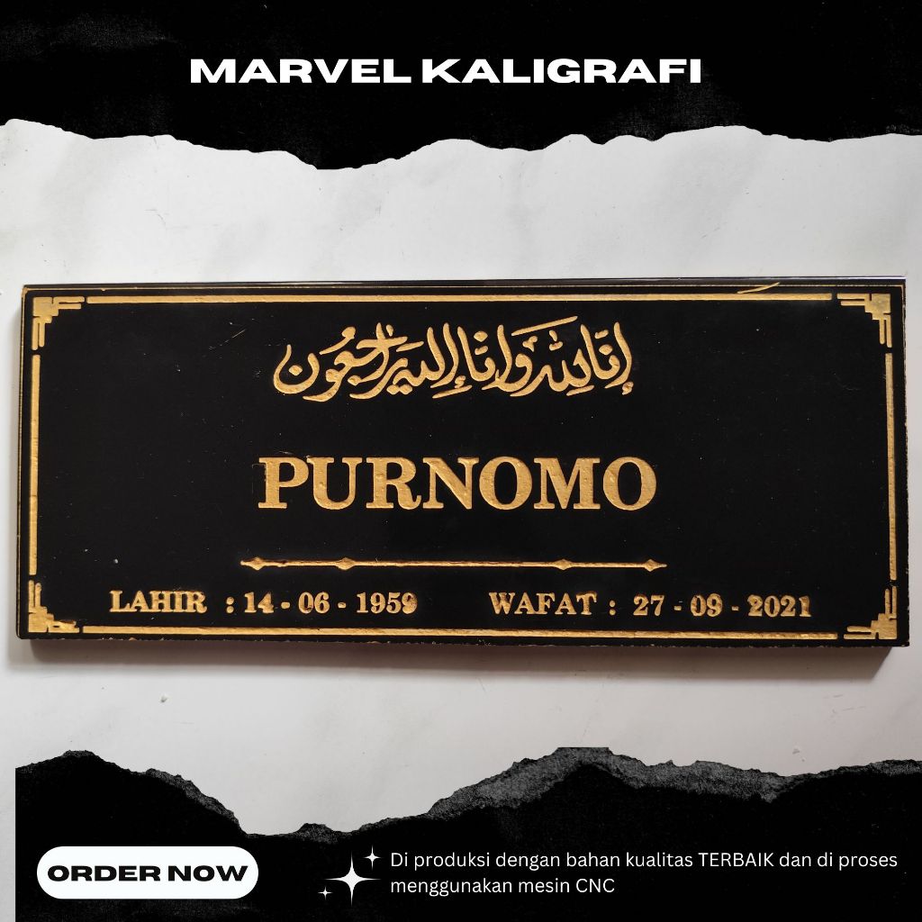 MARVEL KALIGRAFI - BATU NISAN KERAMIK