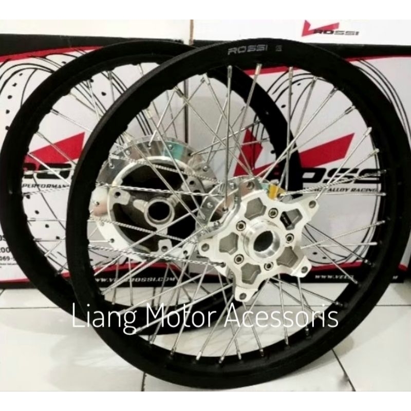 Sepaket Velg VRossi Ring 17 Tromol Set Jari2 - Yamaha Vixion-R 155/R15NewV3/VVA/XSR155/MT15
