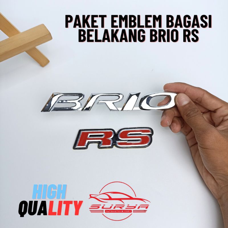 Paket Emblem Bagasi Belakang BRIO RS