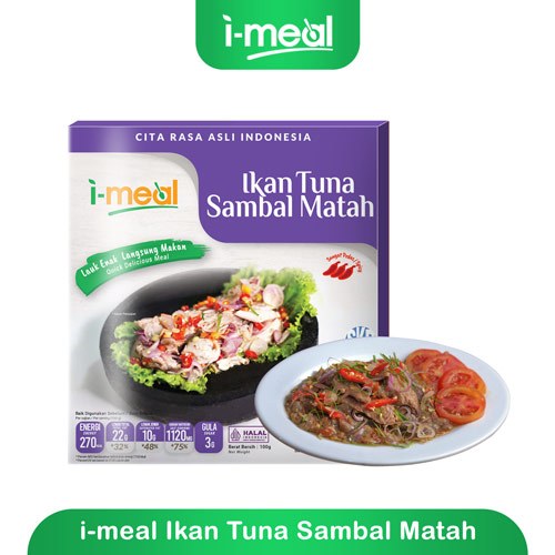 

I-Meal Ikan Tuna Sambal Matah siap saji 100 gr imeal makanan instan makanan siap saji makanan bernutrisi makanan sehat