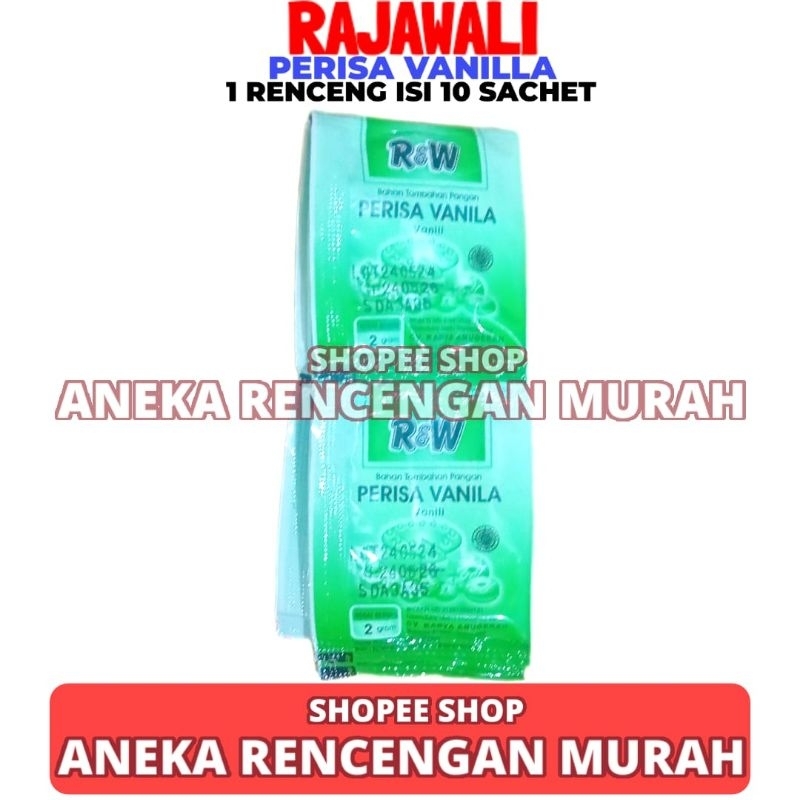 

Vanilli Perisa Vanilla Bubuk Rajawali 1 Renceng Isi 10 Sachet 2 GR