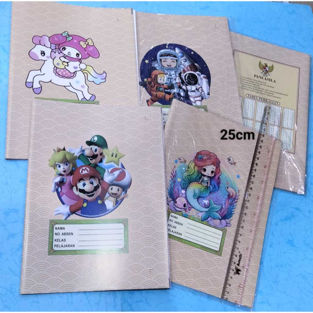 

SAMPUL COKLAT GAMBAR LUCU BUKU TULIS SEKOLAH KWARTO