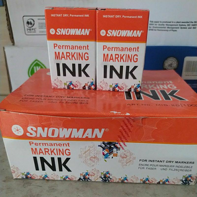 

Snowman ink permanent