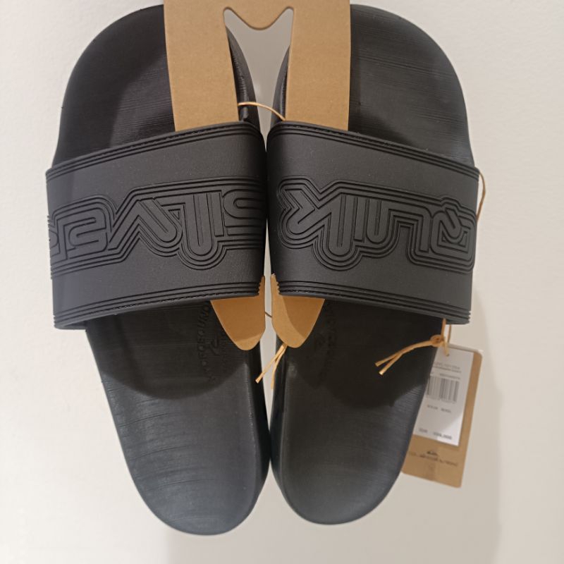 Sandal slide pria Quiksilver Rivi wordmark slide ll