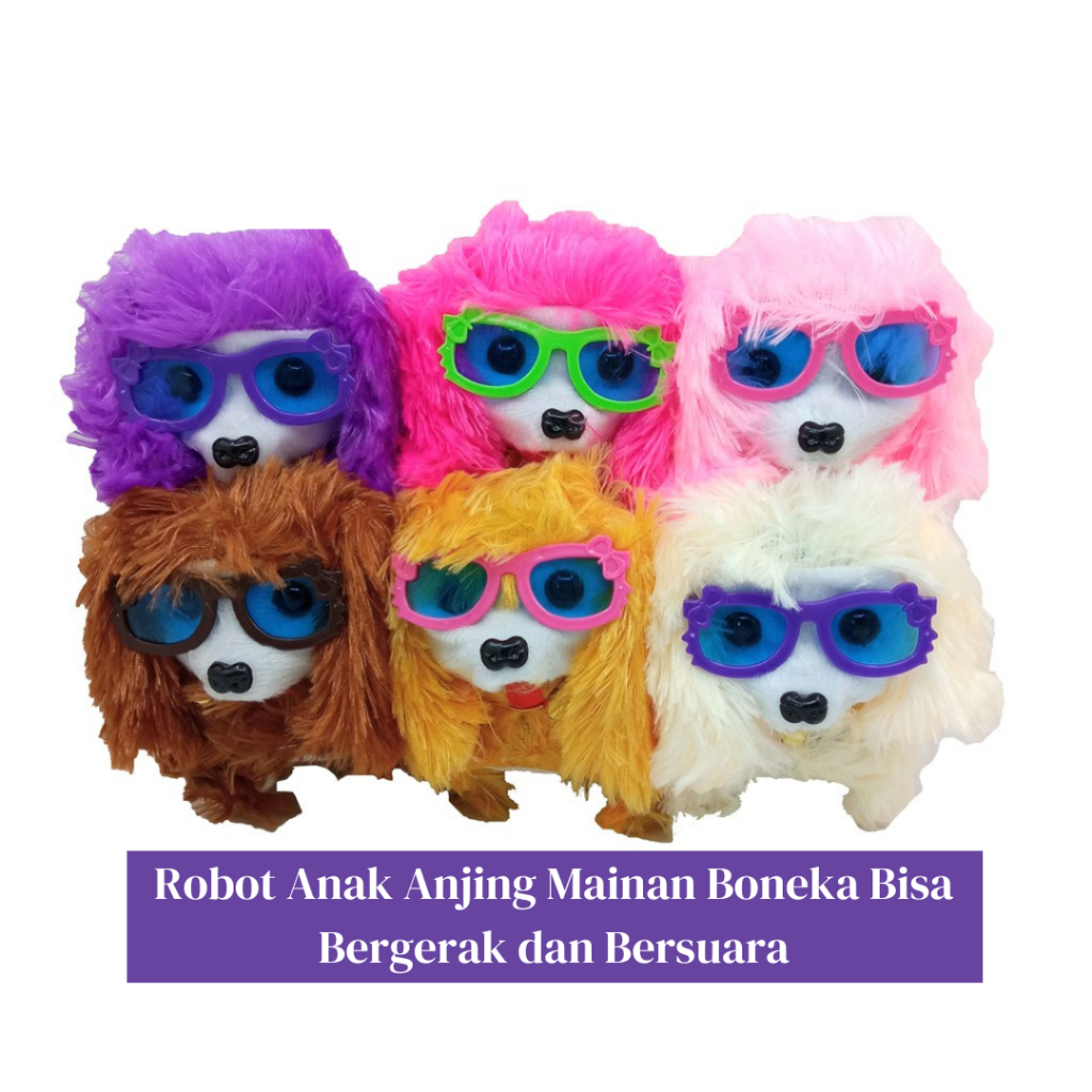 Mainan  Robot Anak Anjing Boneka Bisa Bergerak dan Bersuara