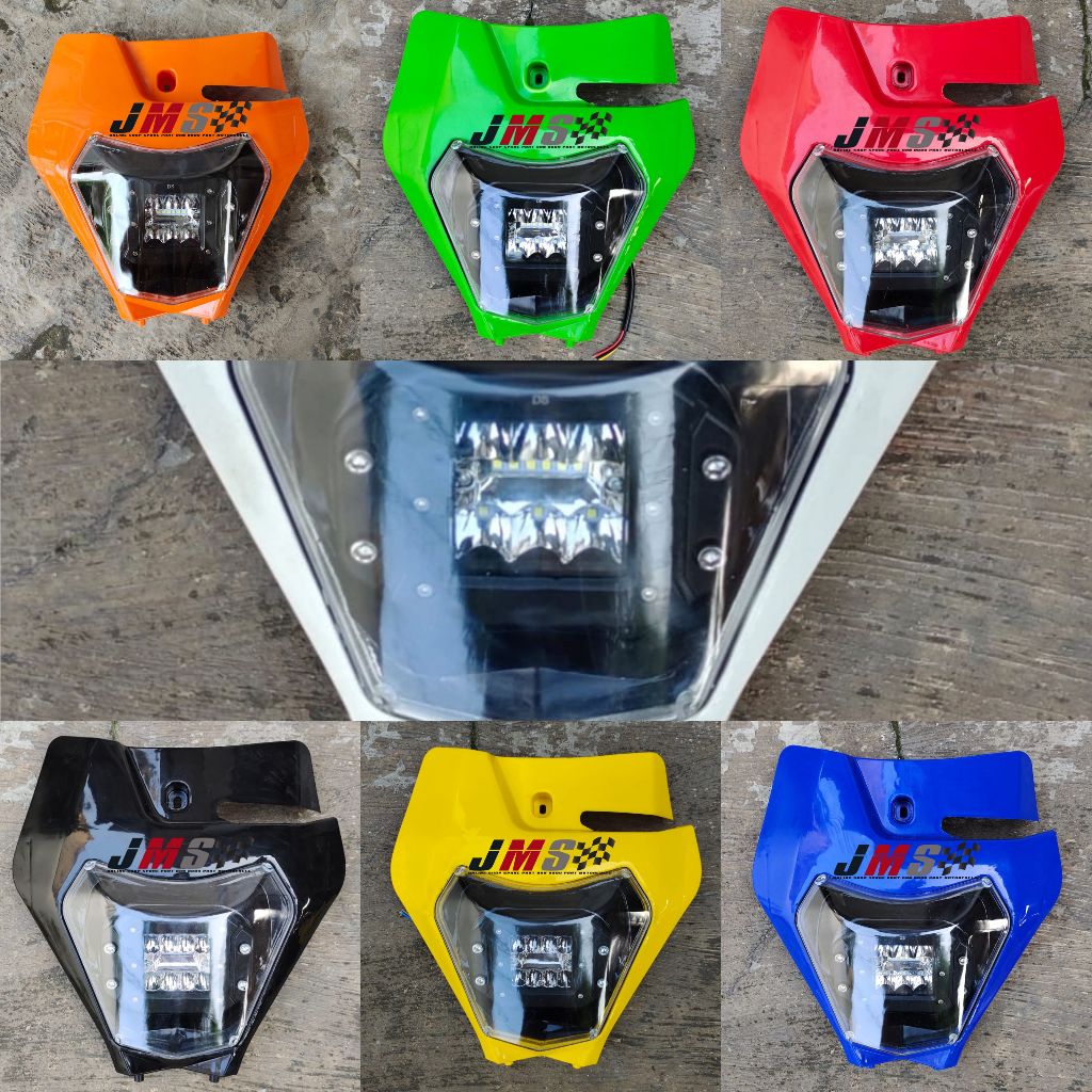 HEADLAMP KTM 250 2017 12 LED LAMPU DEPAN KTM 250 2017 12 LED REFLEKTOR KTM250 2017 12LED