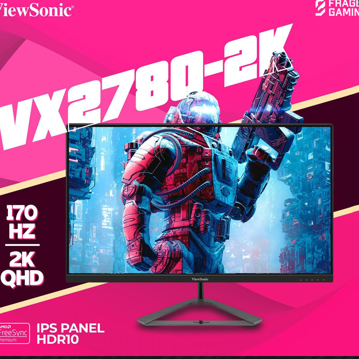 ViewSonic VX2780 2K VX2780-2K 27 inch 2K 170Hz 1ms IPS Gaming Monitor