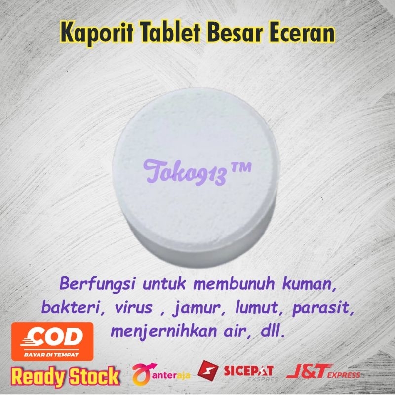 kaporit tablet besar / kaporit tablet pembersih air / kaporit penghilang bau sumur
