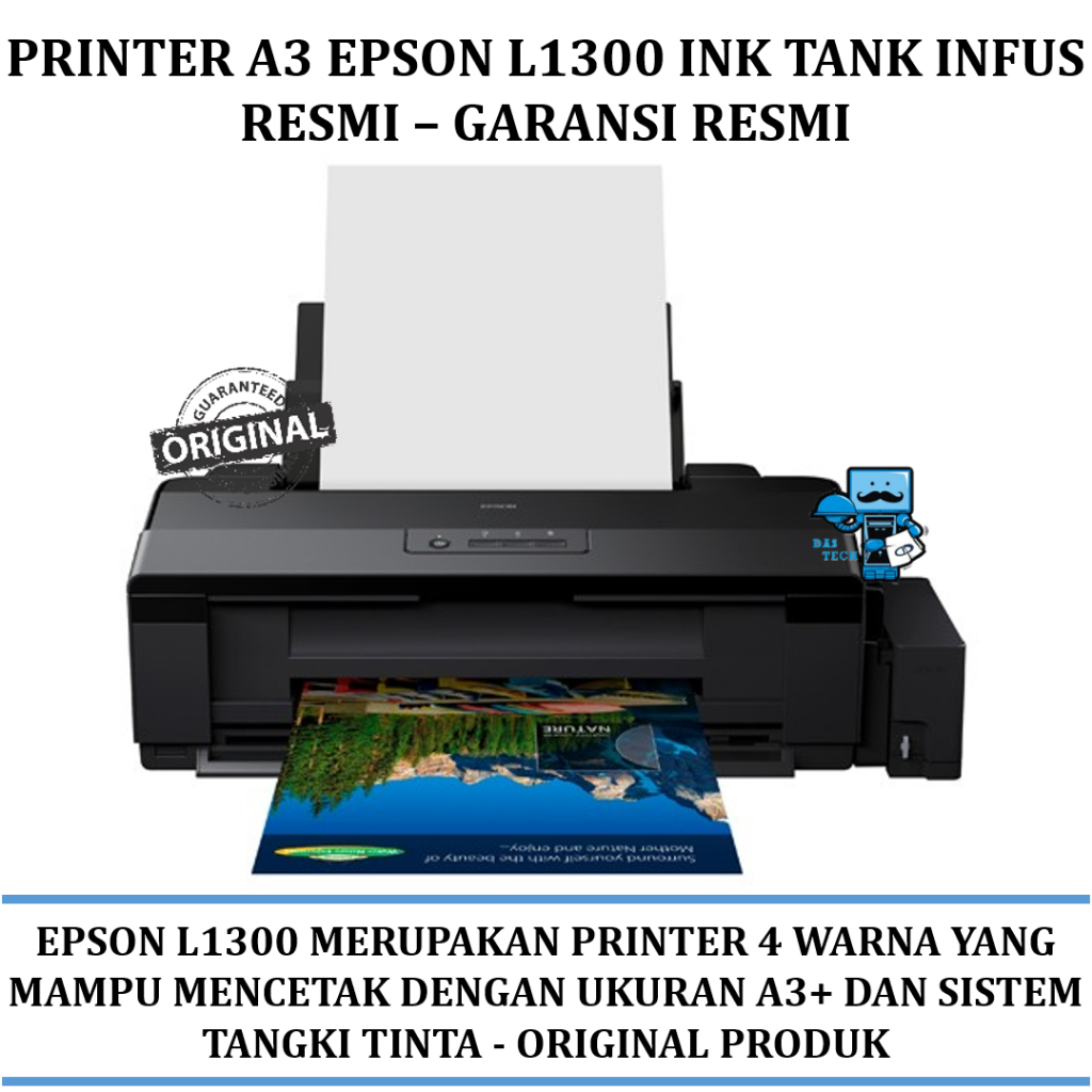 Printer Epson L1300 Printer A3 Ink Tank Infus Resmi - Dealer Resmi