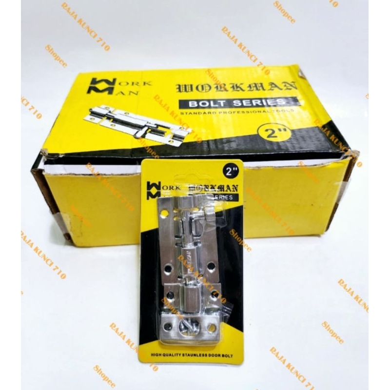 Grendel Stainless 2" inch / Grendel Slot Jendela 2" inch per pcs