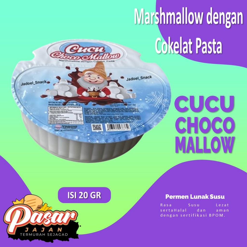 

Cucu Choco Mallow Marshmallow dengan Coklat Pasta 20gr